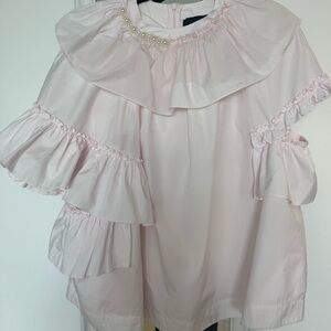 Simone Rocha Pink Ruffled Women's Top 🔝